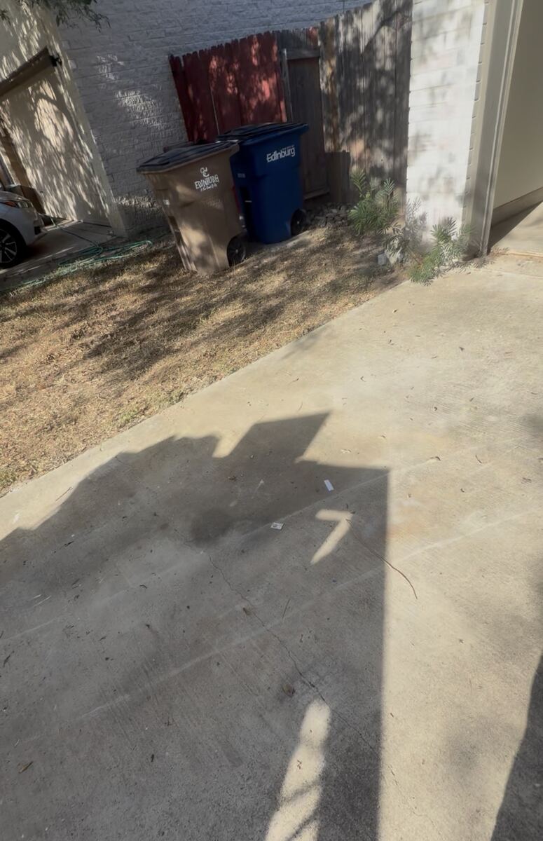 Swept, clear driveway after junk removal cleanup in San Antonio, TX